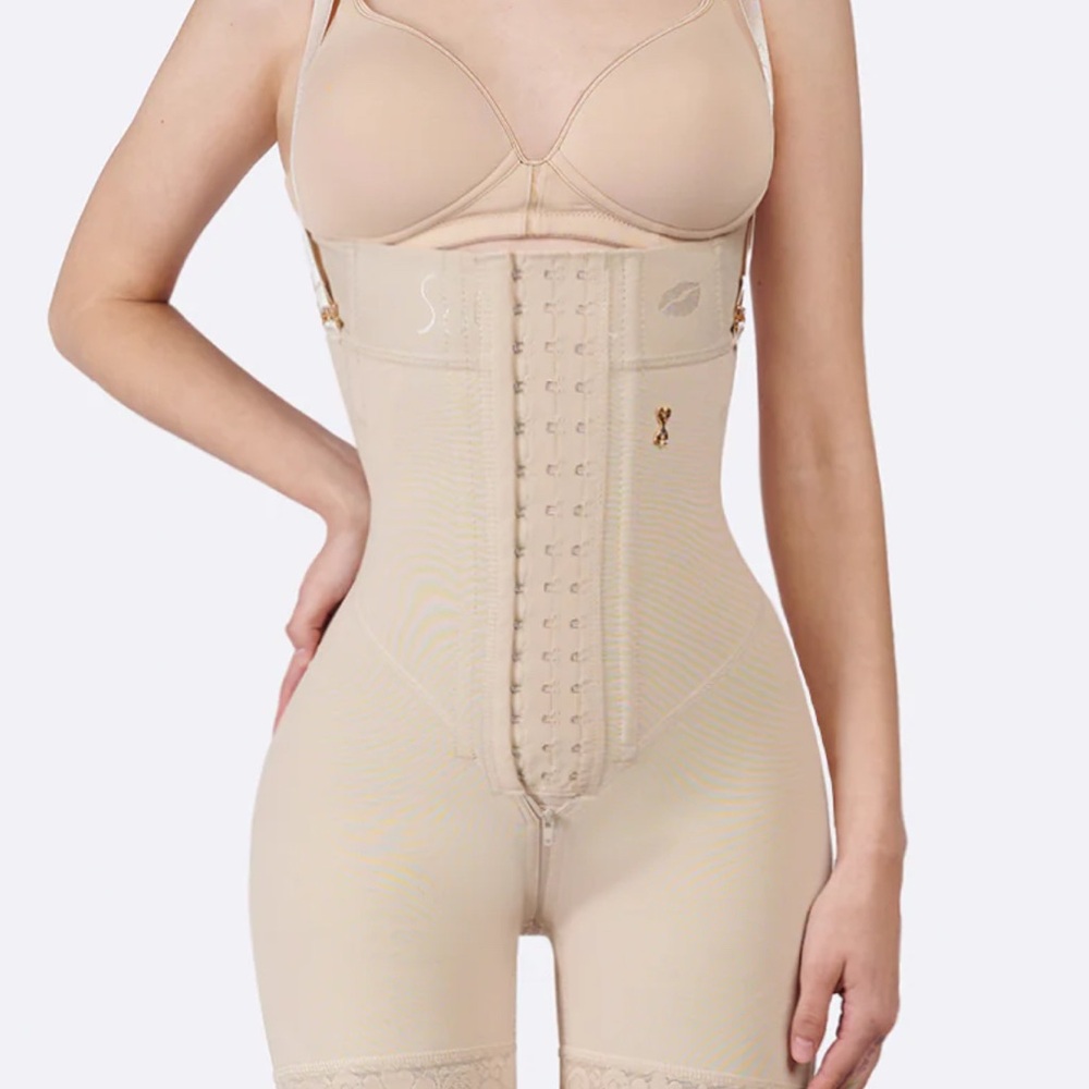 Seamless Beige Shapewear Bodysuit